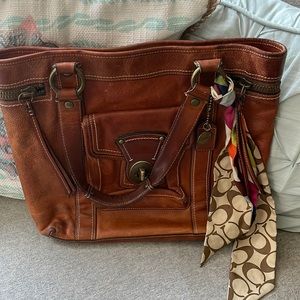 Coach Vachetta brown leather